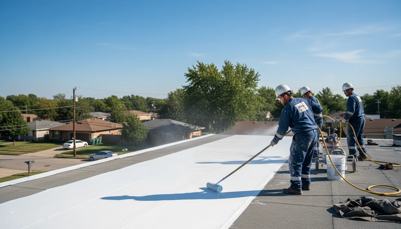 Commercial roof coating in Westphalia, KS near me